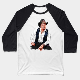 Mickey Gilley - An illustration by Paul Cemmick Baseball T-Shirt